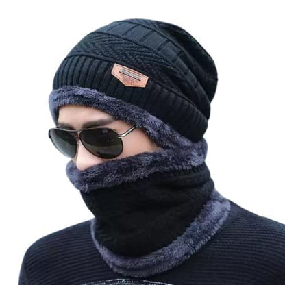 Unisex Woolen Cap Set